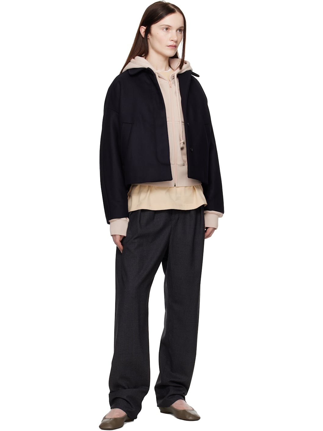 A.P.C. Navy Becca Jacket | REVERSIBLE