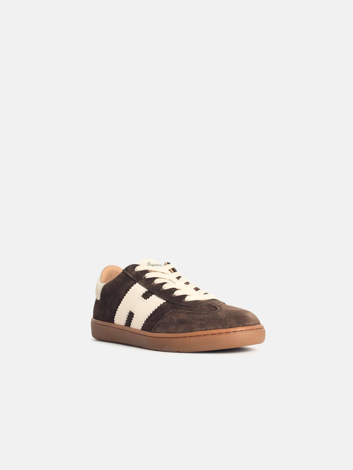 'COOL' BROWN SUEDE SNEAKERS - 2