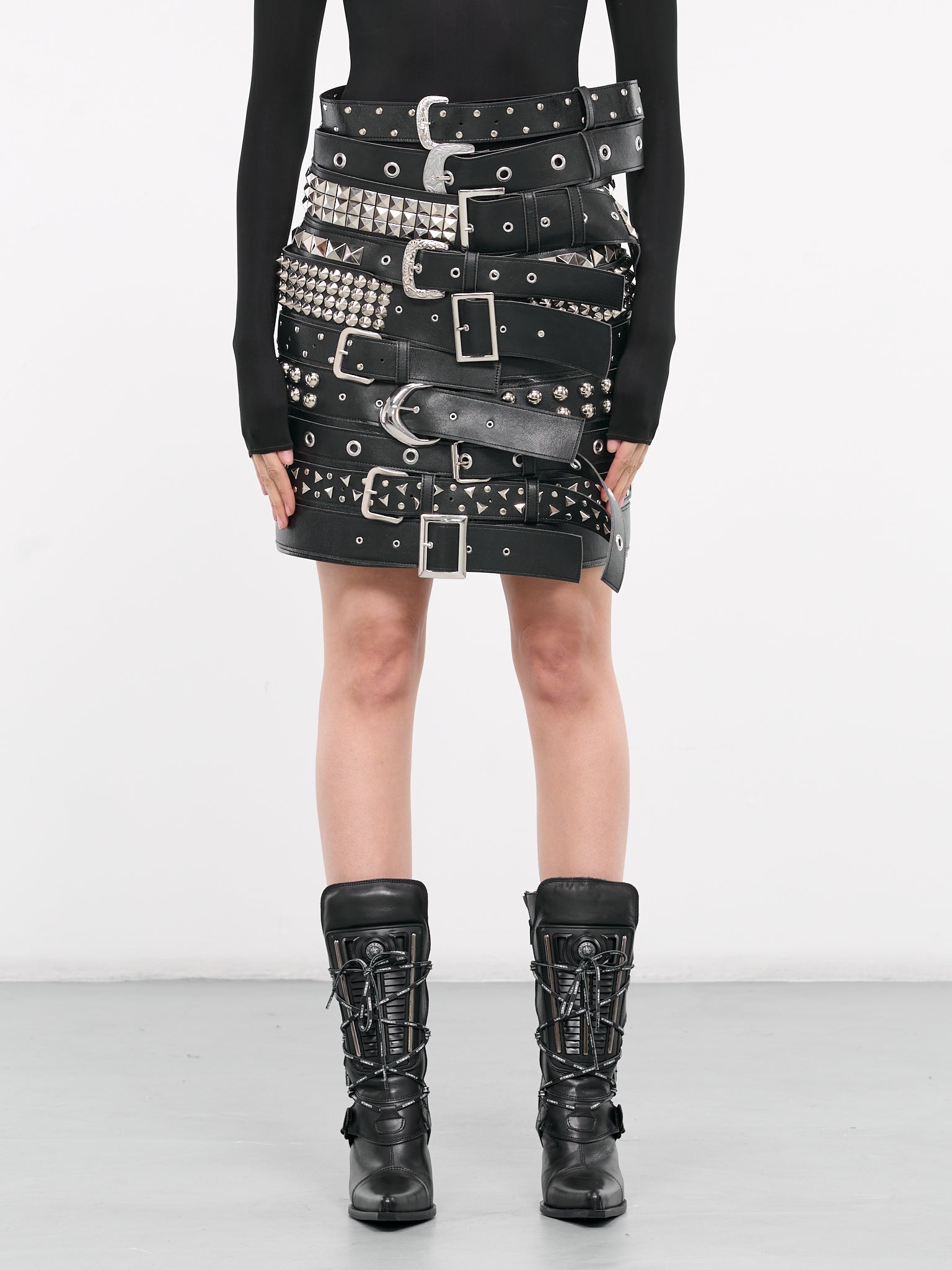 【threetimes】 Layered belt skirt ♥2Color Threetimes Layered belt skirt (2color) – CHUUI_Collection