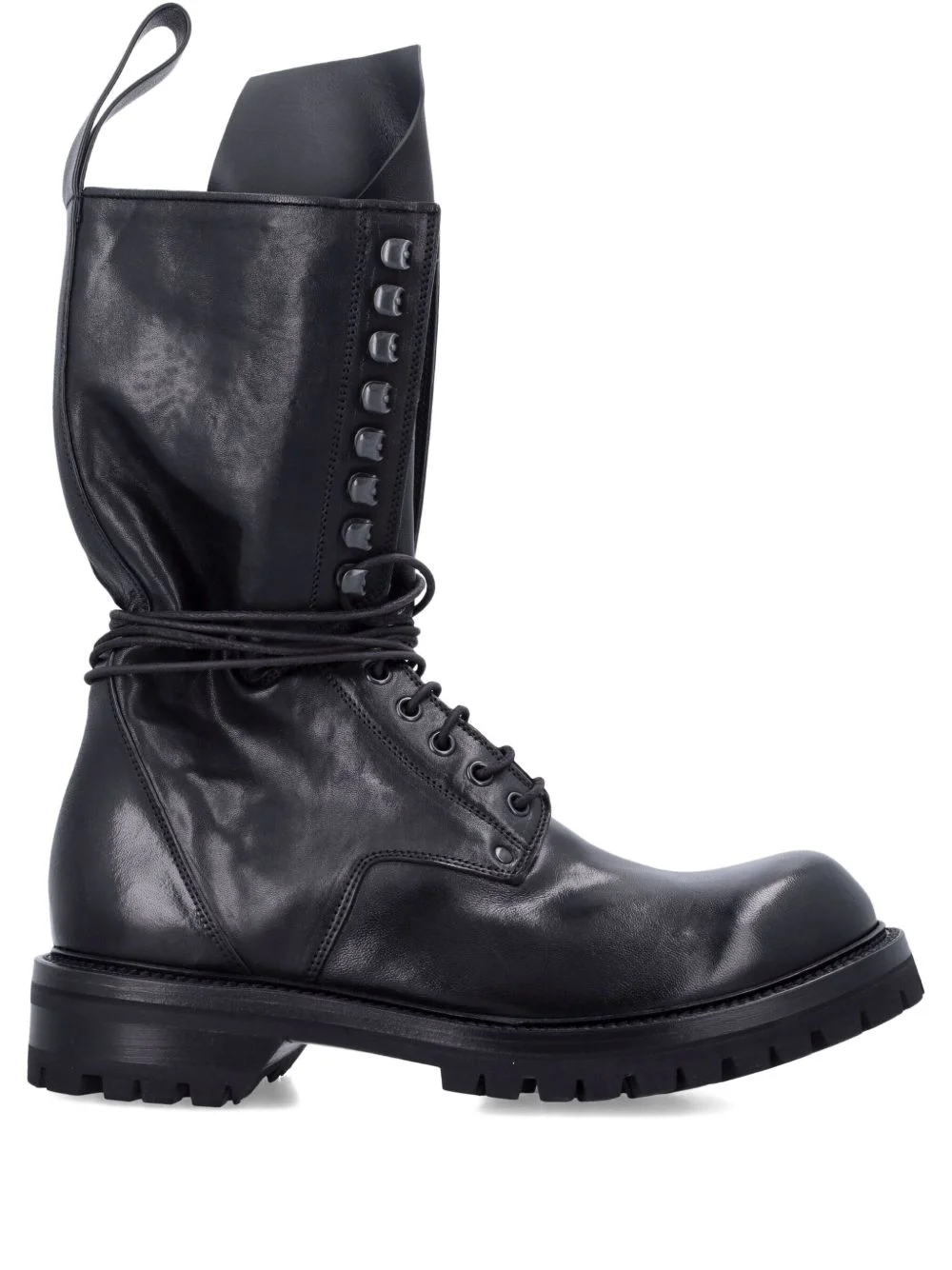 lace-up leather boots - 1