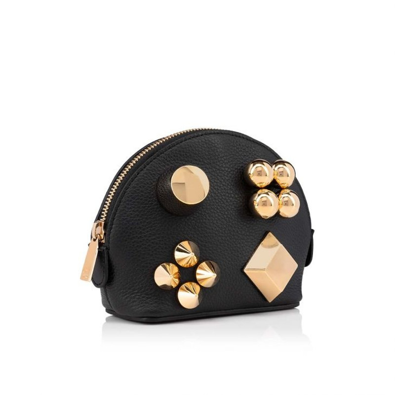 Christian Louboutin Carasky cosmetic pouch Black outlook
