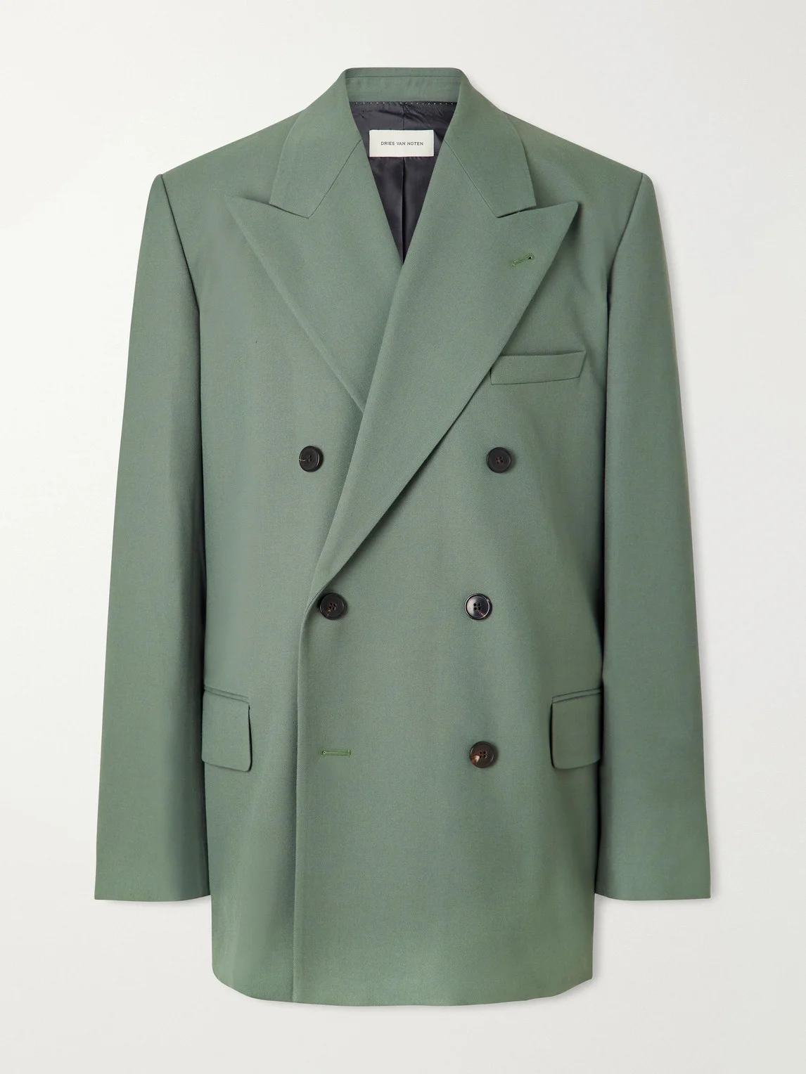 Bosier Double-Breasted Wool-Gabardine Blazer - 1