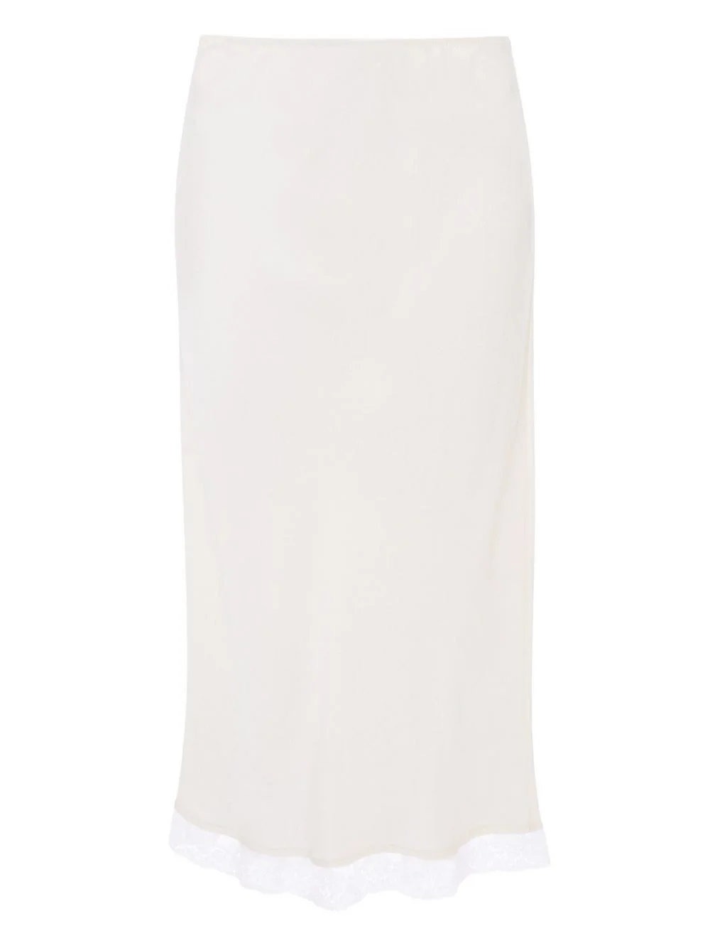 Lace Trim Slip midi skirt - 1