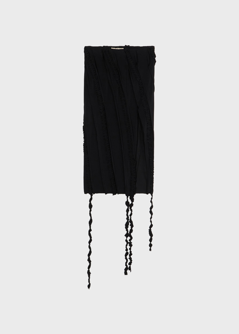 MIDI JERSEY SKIRT WITH RUFFLES 1