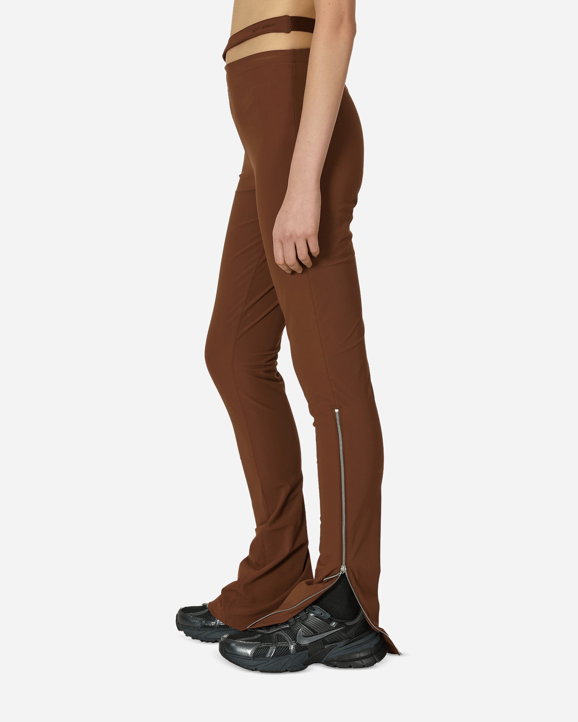 JACQUEMUS Asymmetrical Pants Cacao Wow - 2