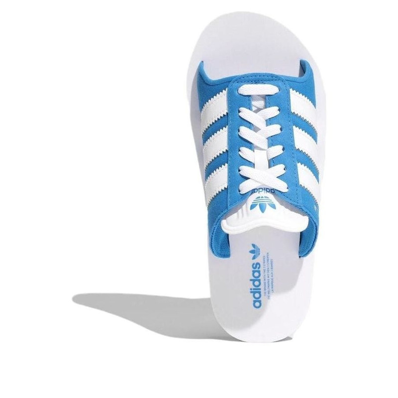 adidas adidas Gazelle Beach Slides 'White Blue' JQ7425 outlook