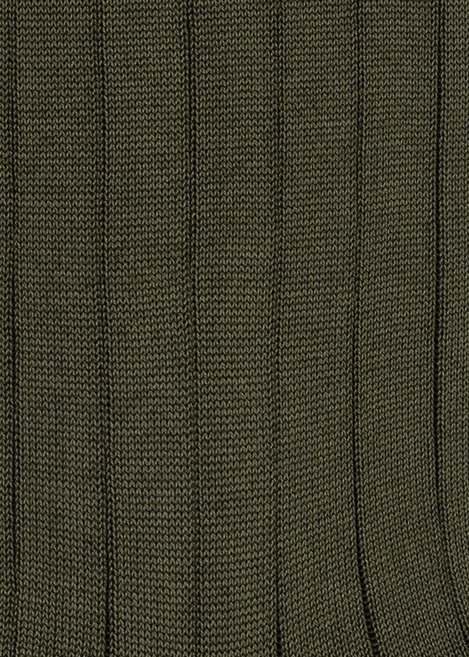 Khaki Cotton Ribbed Socks - 3