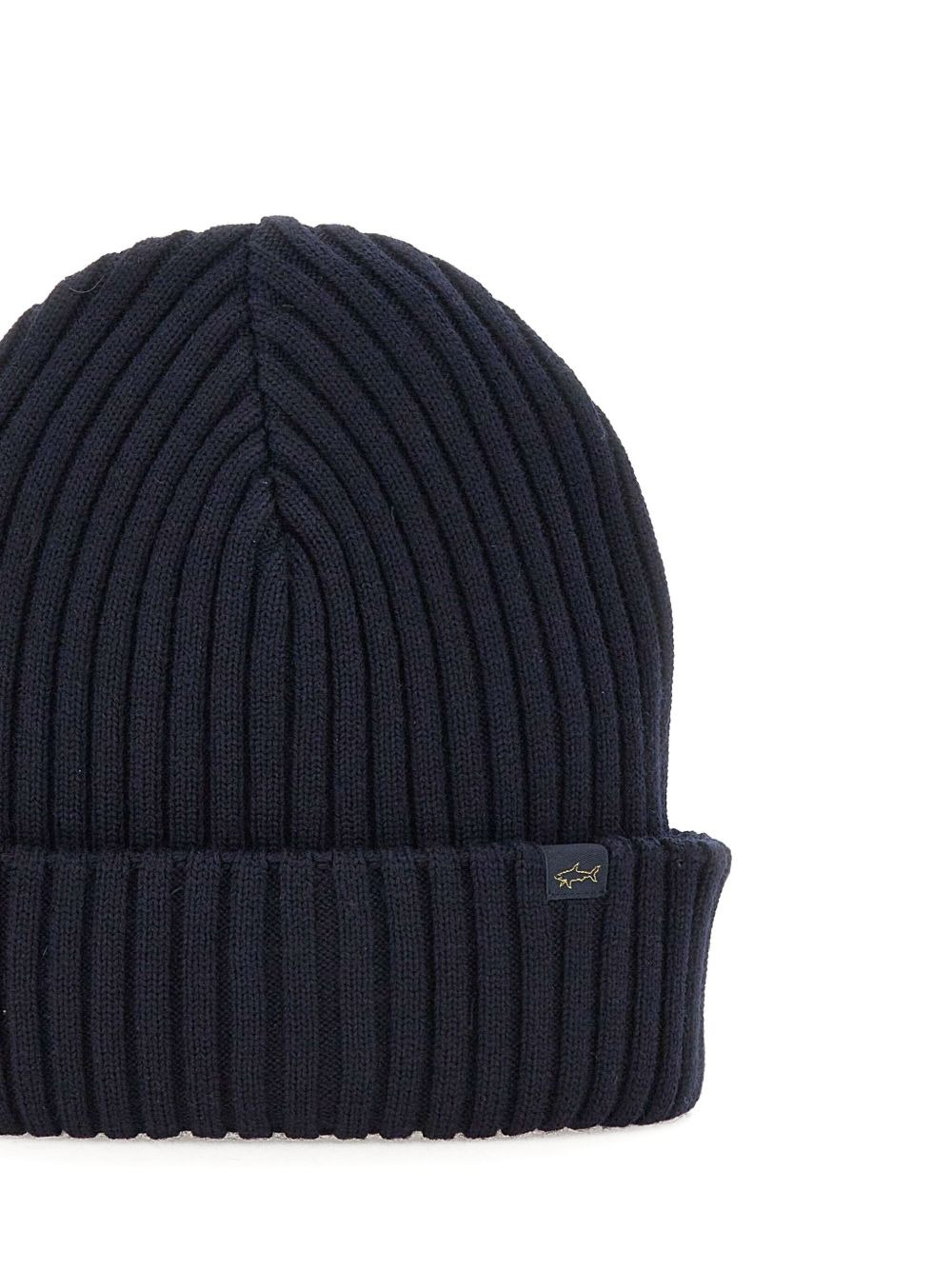 ribbed logo-label beanie - 3