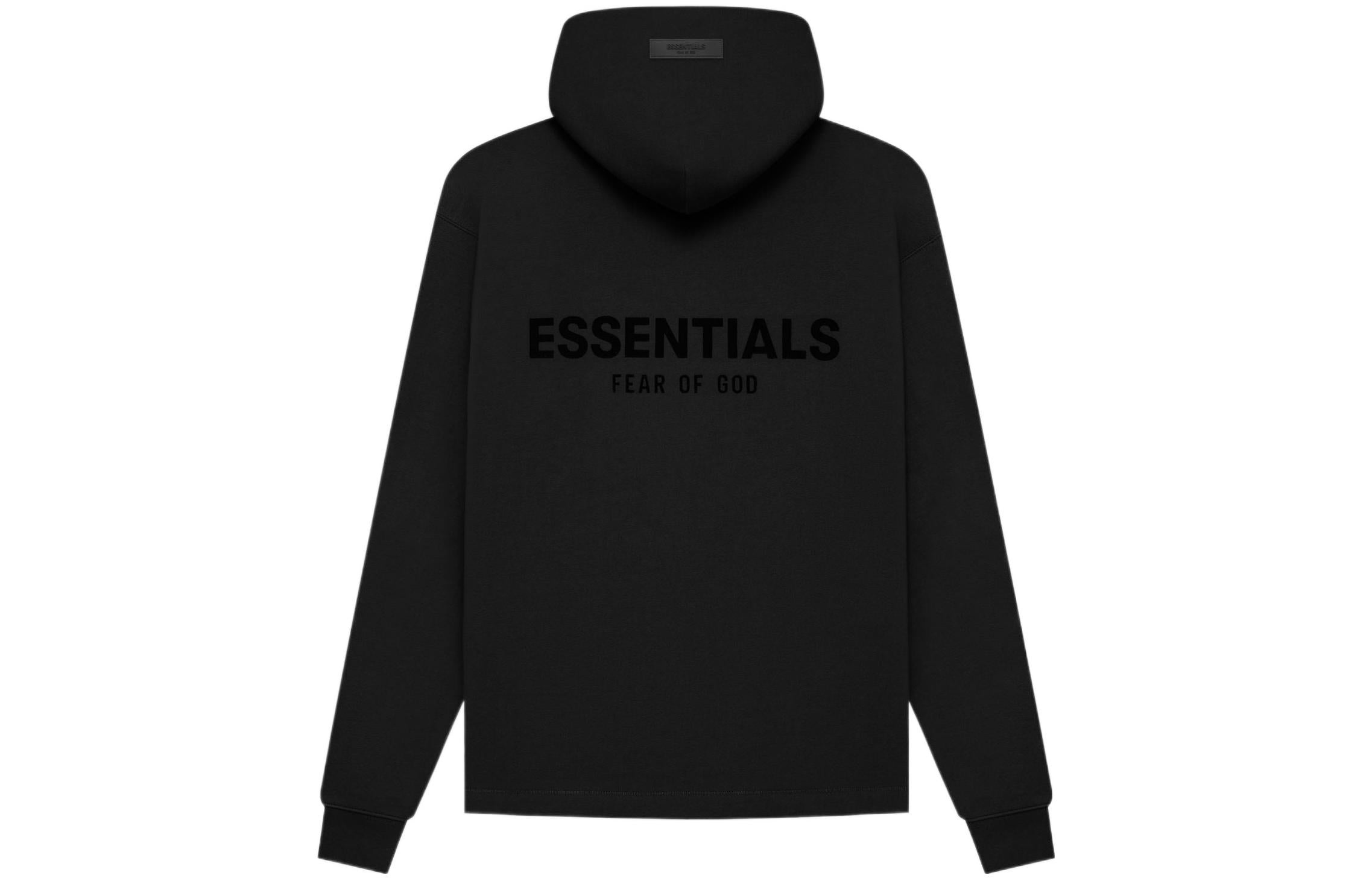 Fear of God Essentials SS22 Relaxed Stretch Limo Hoodie 'Black' FOG-SS22-334 - 2
