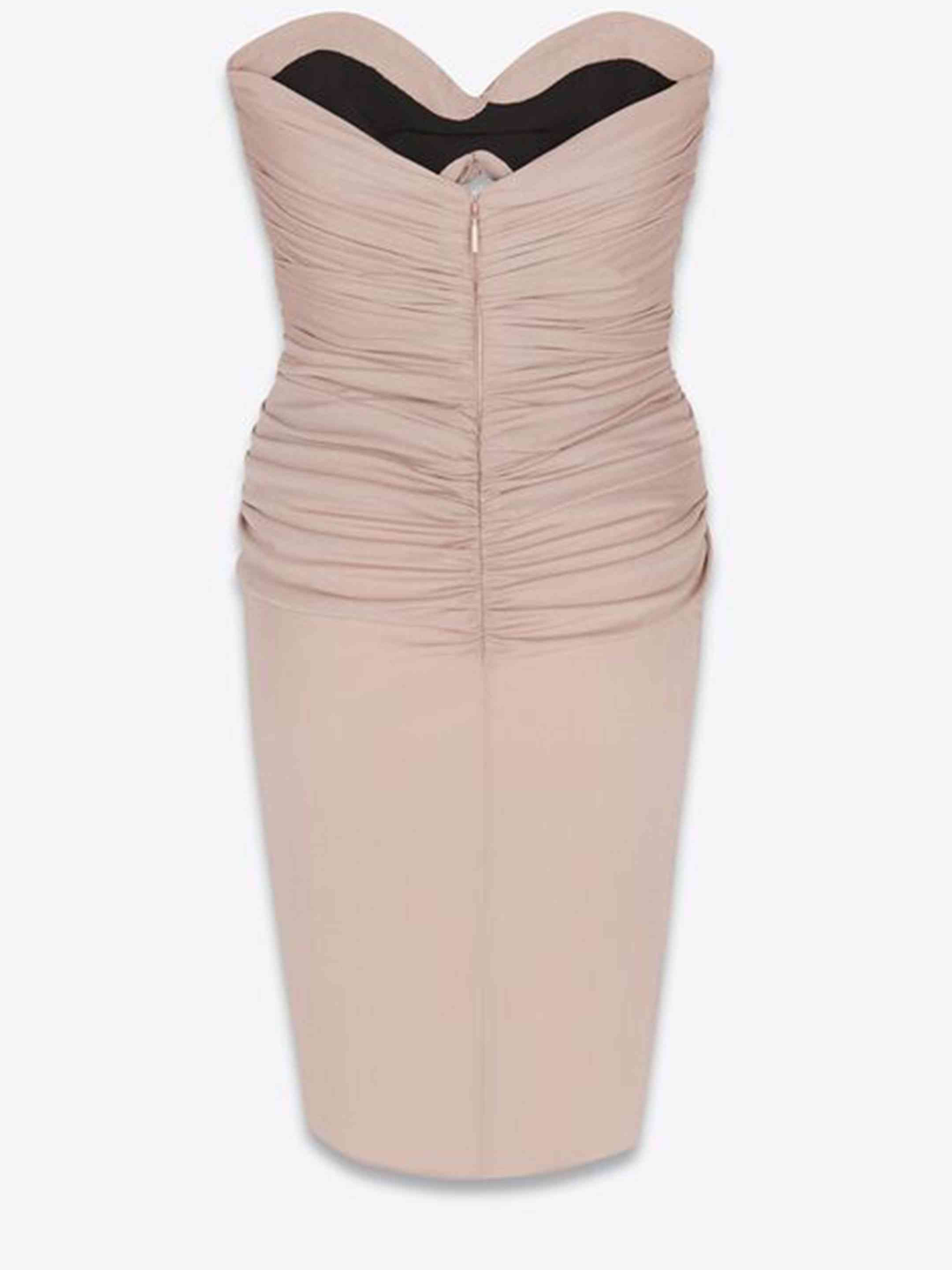 Saint Laurent Women Pink Cut-Out Mini Dress - 2