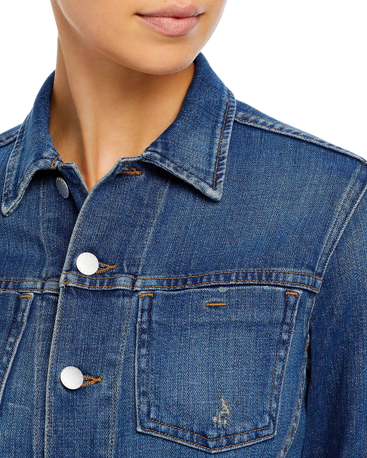 Janelle Slim-Fit Raw Denim Jacket - 6