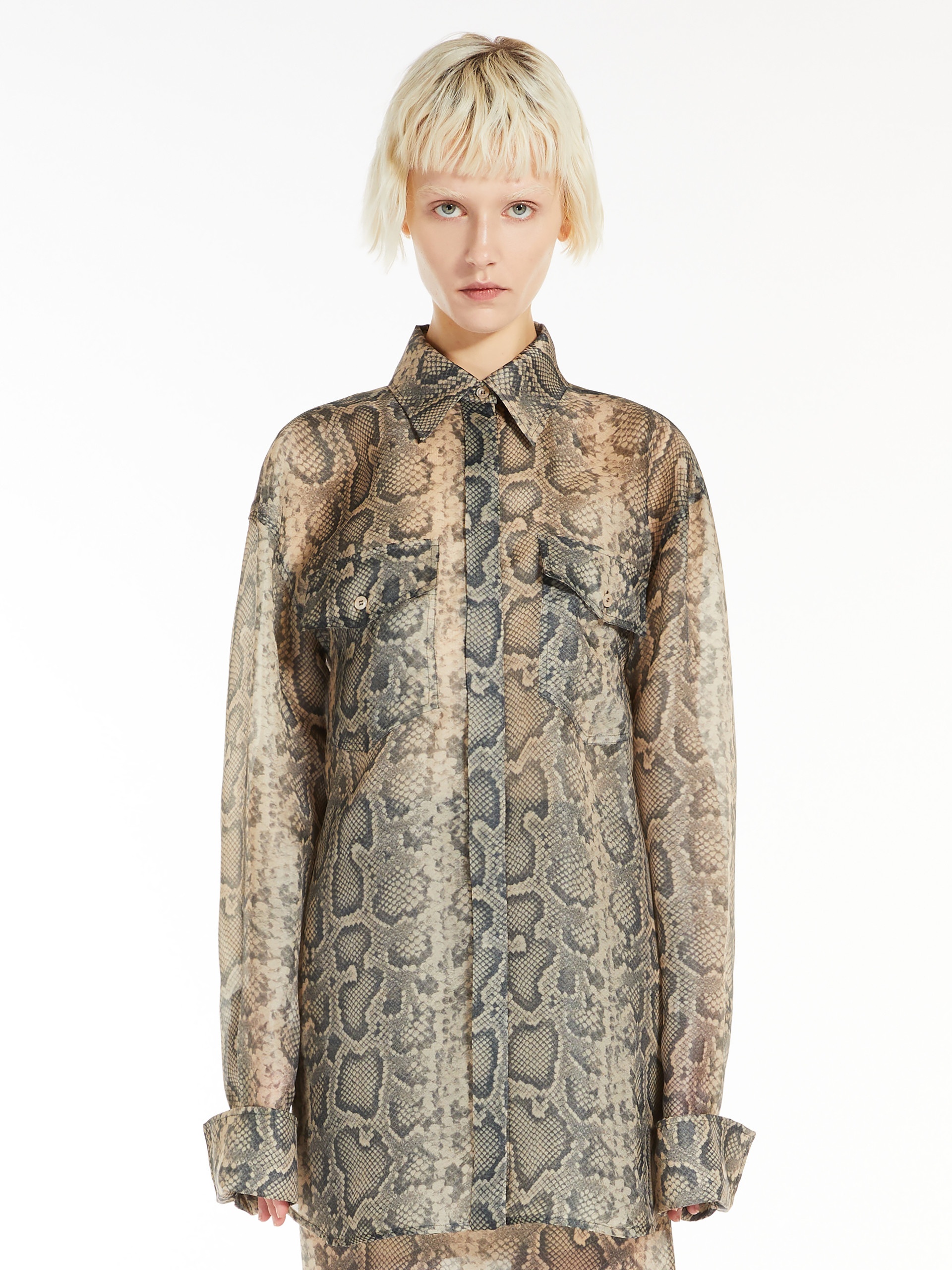 CANORE Oversized python-print tunic - 3