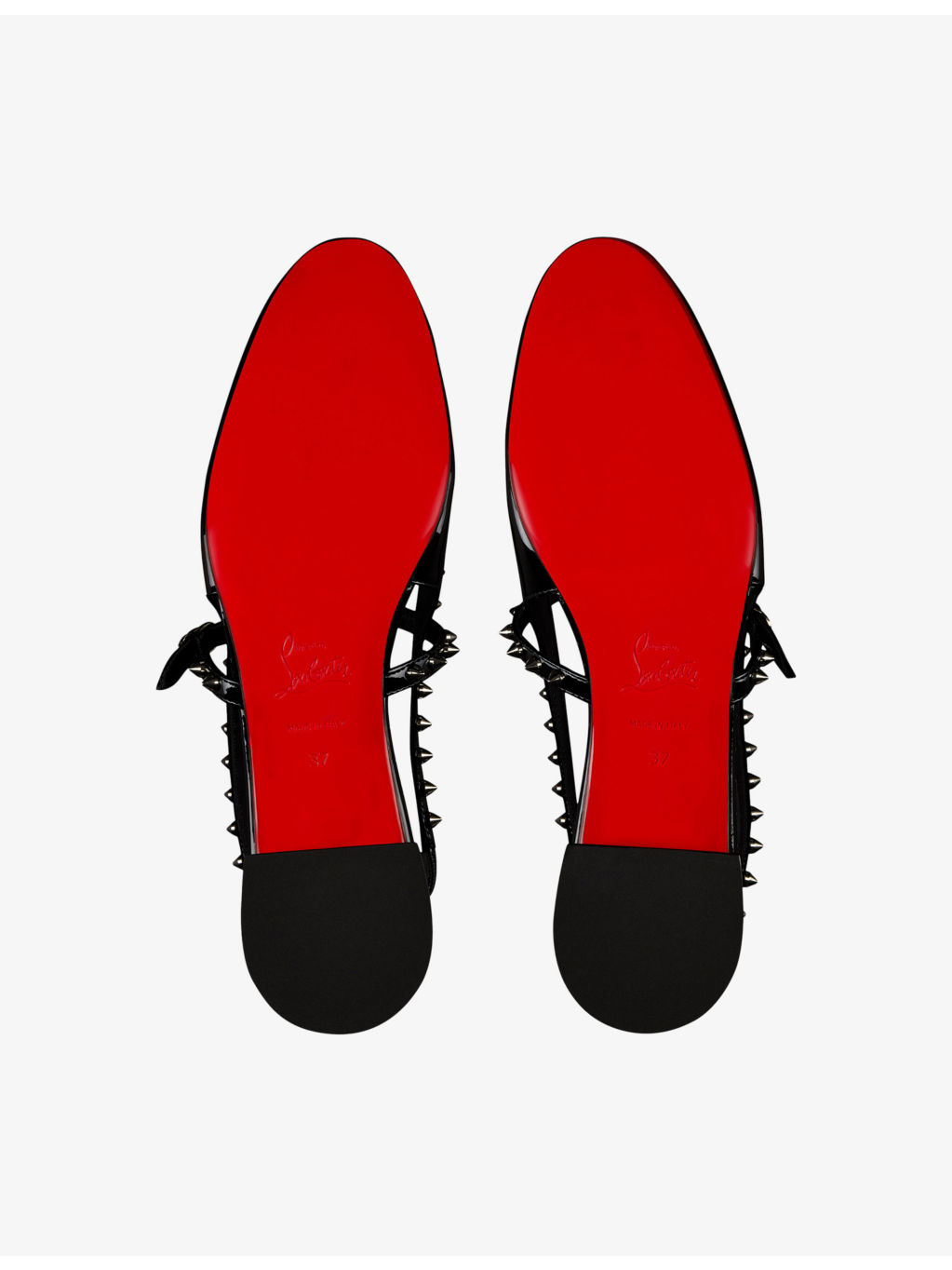 Sweet Janispikes Patent-Leather Ballerina Flats - 5