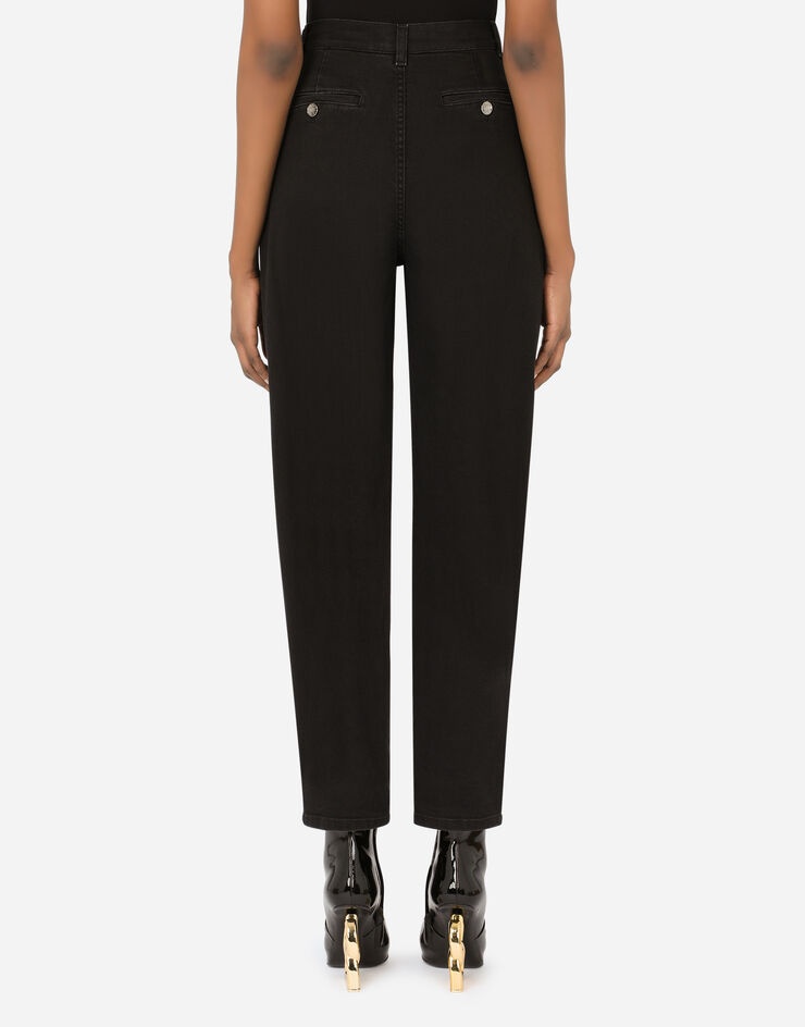 Carrot-leg jeans with darts - 3