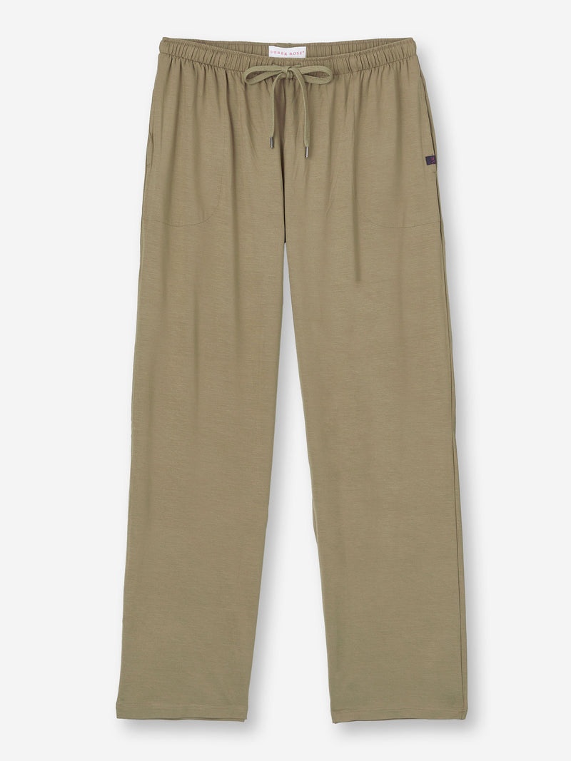 Men's Lounge Trousers Basel Micro Modal Stretch Khaki - 1