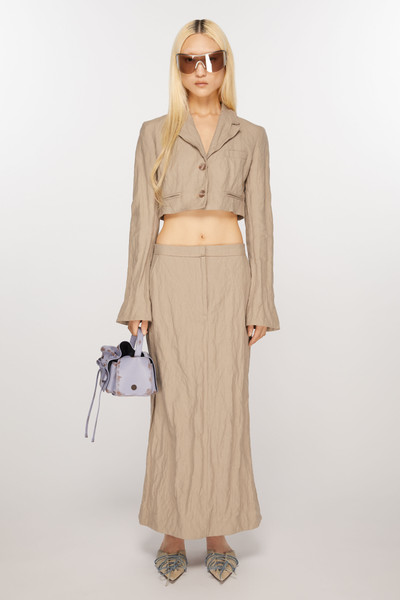 Acne Studios Tailored skirt - Cold beige outlook