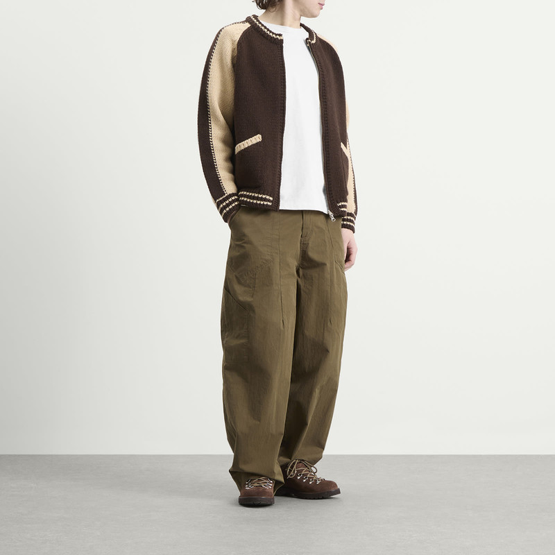 FrizmWORKS FrizmWORKS Wool Varsity Zip Cardigan outlook