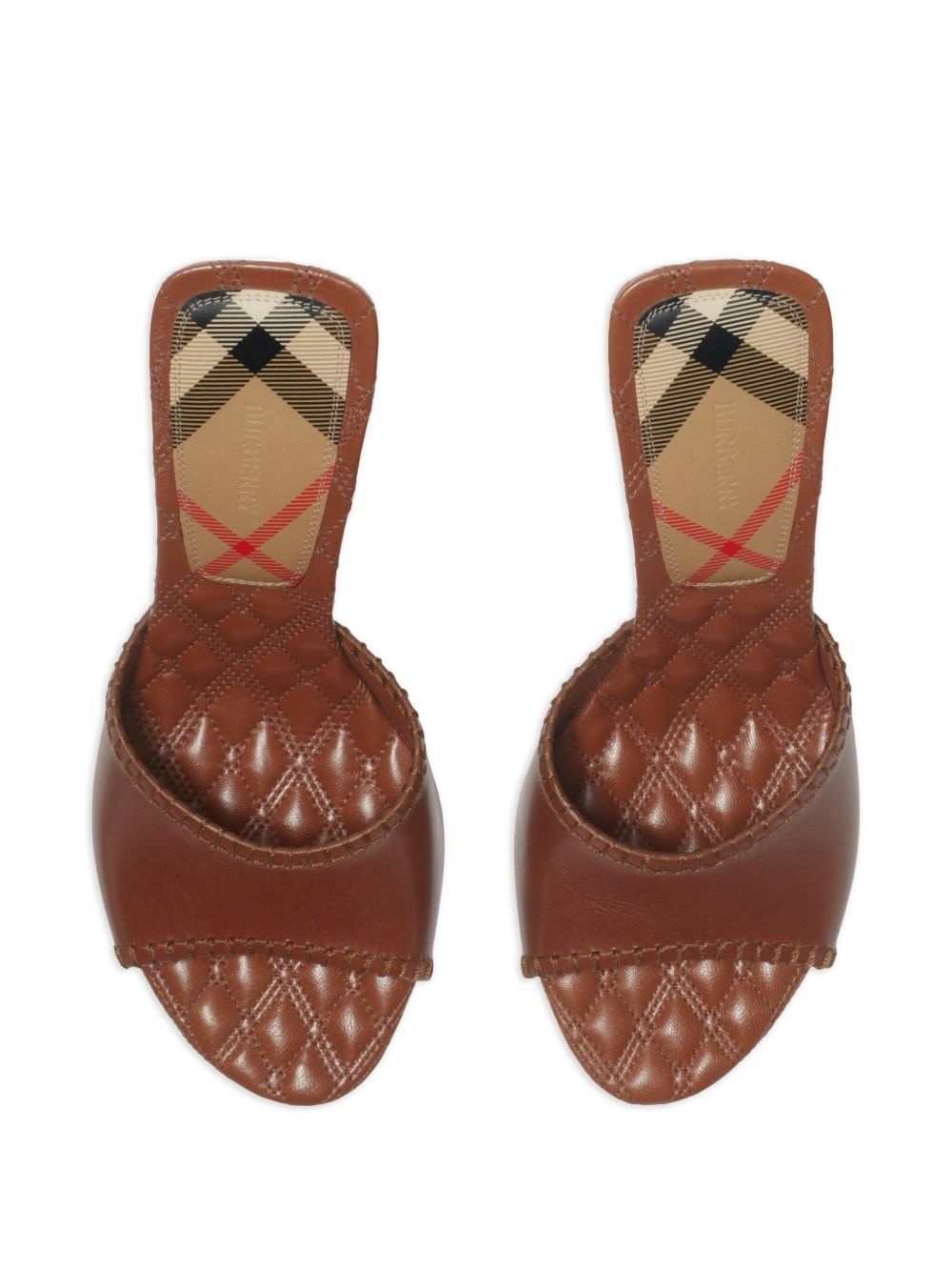 90mm leather Cabana mules - 4
