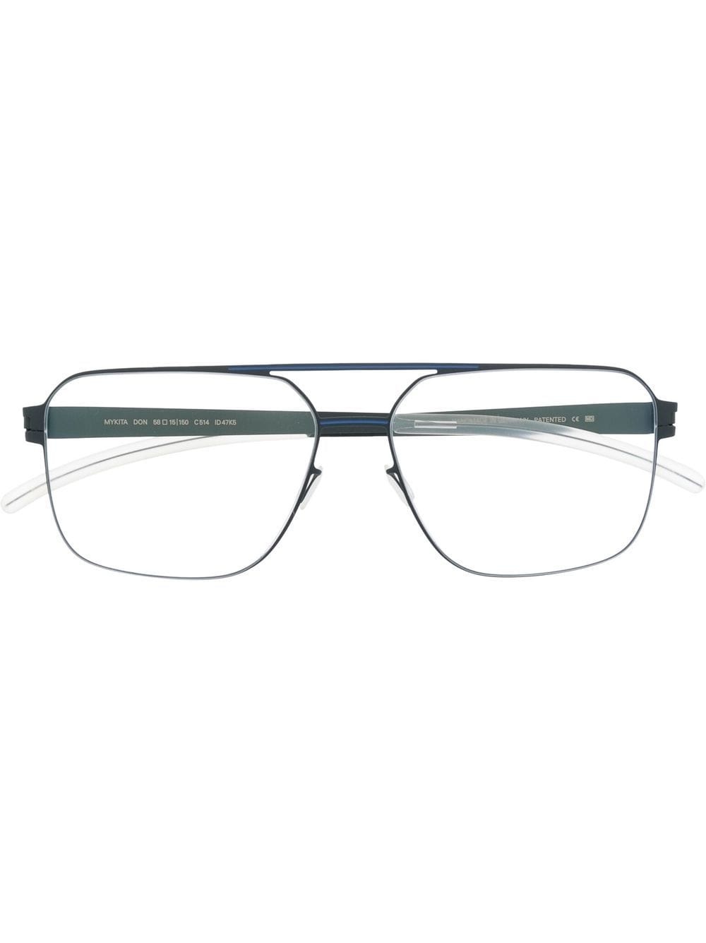 pilot-frame optical glasses - 1