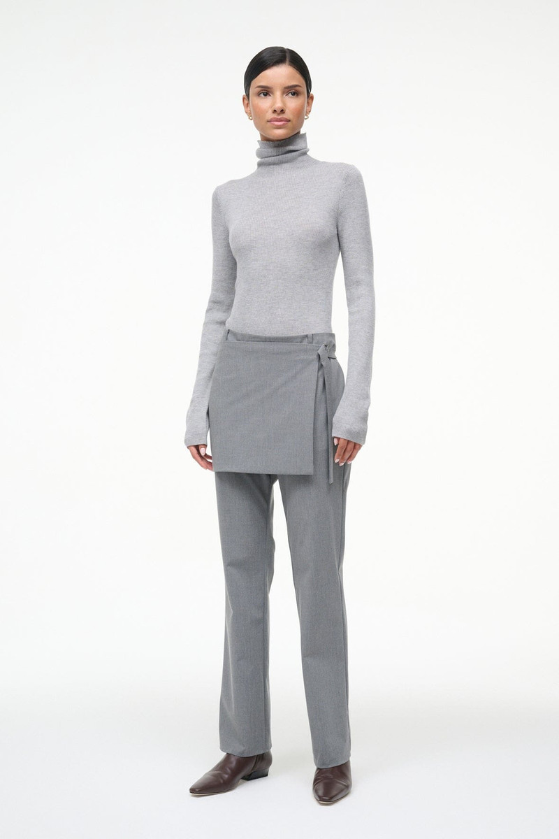 STAUD STAUD TONI SUPERFINECASHMERE SWEATER ASH GREY outlook