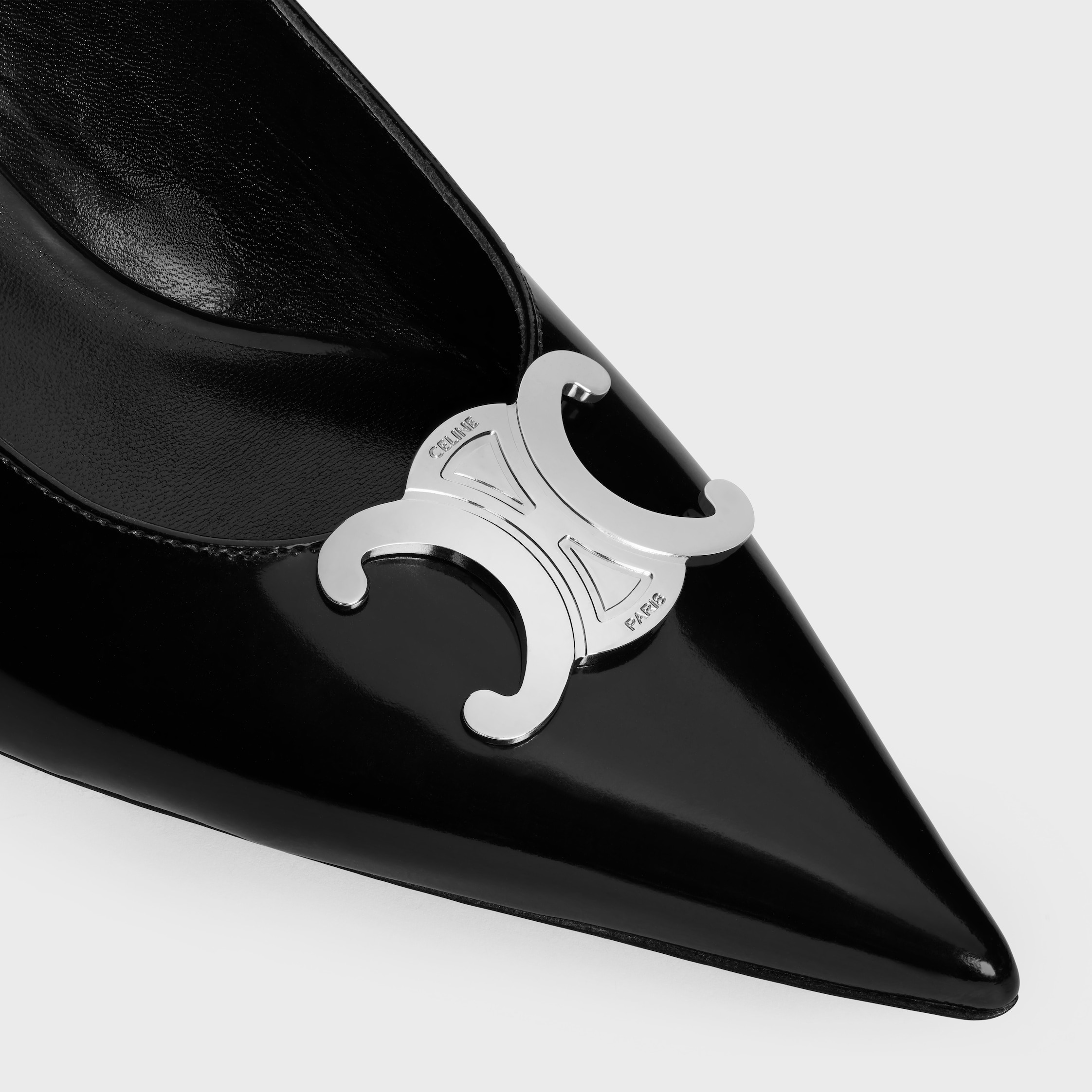 CELINE ALMA TRIOMPHE SLINGBACK in GLOSSY CALFSKIN - 4