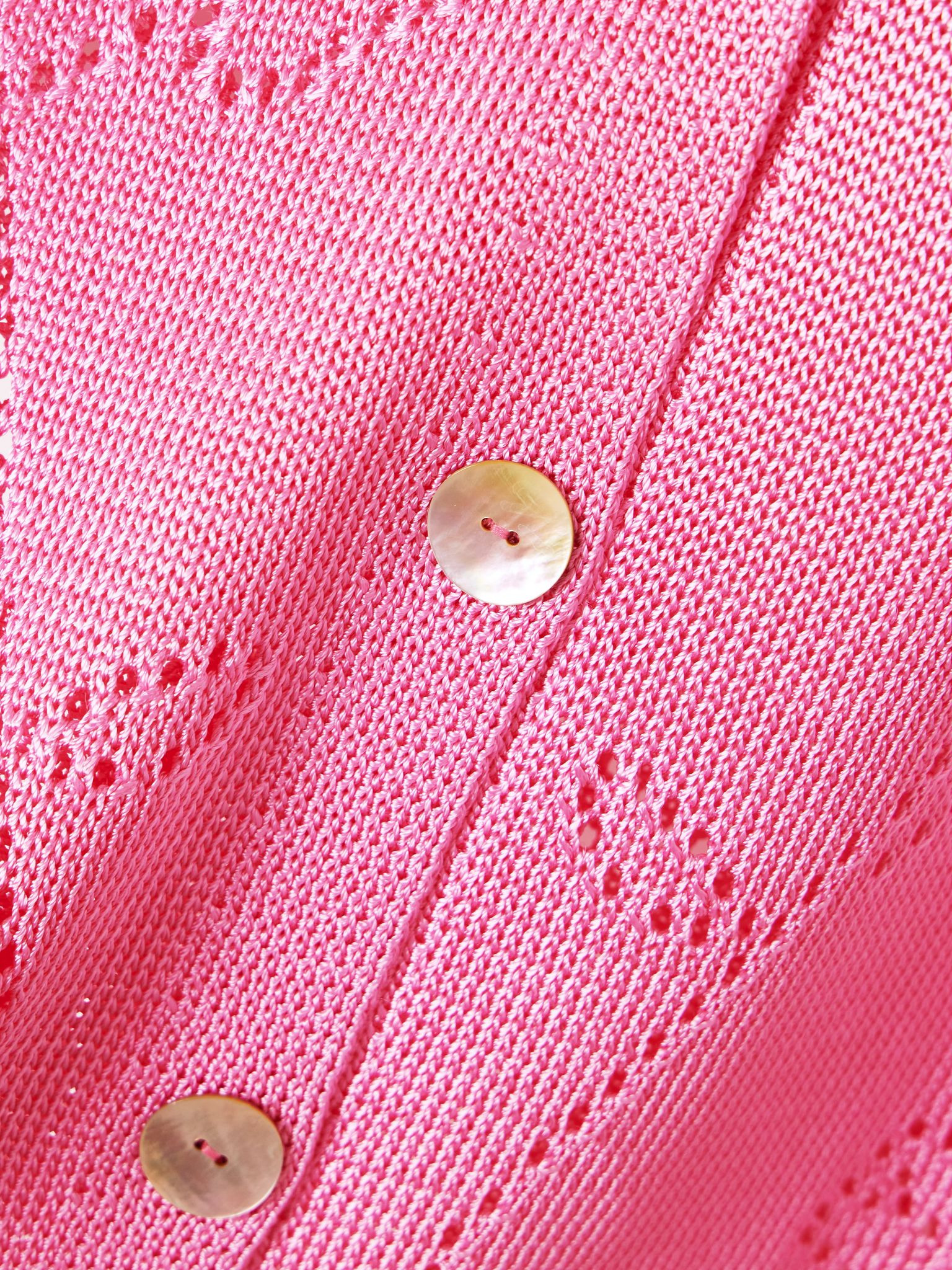 Ivy pointelle-knit shirt Pink - 5