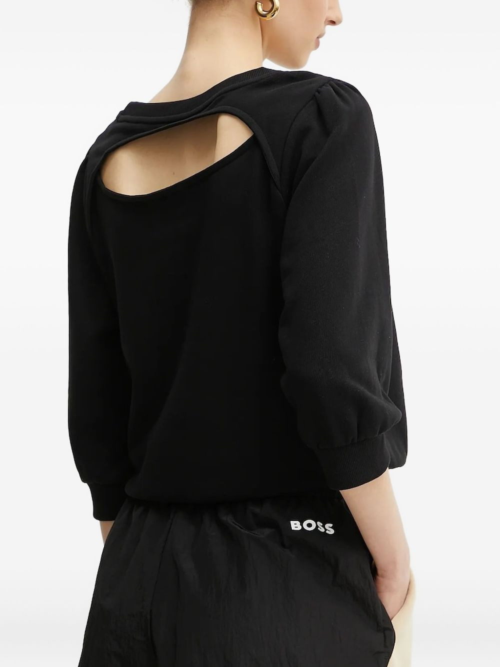 two-tone drawstring mini shorts - 2