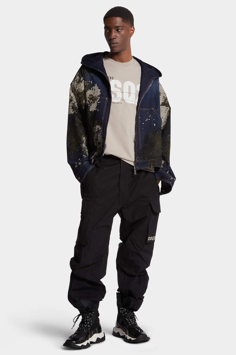 DARK URBAN CAMO WASH WORKWEAR ZIPPED JACKET - 5