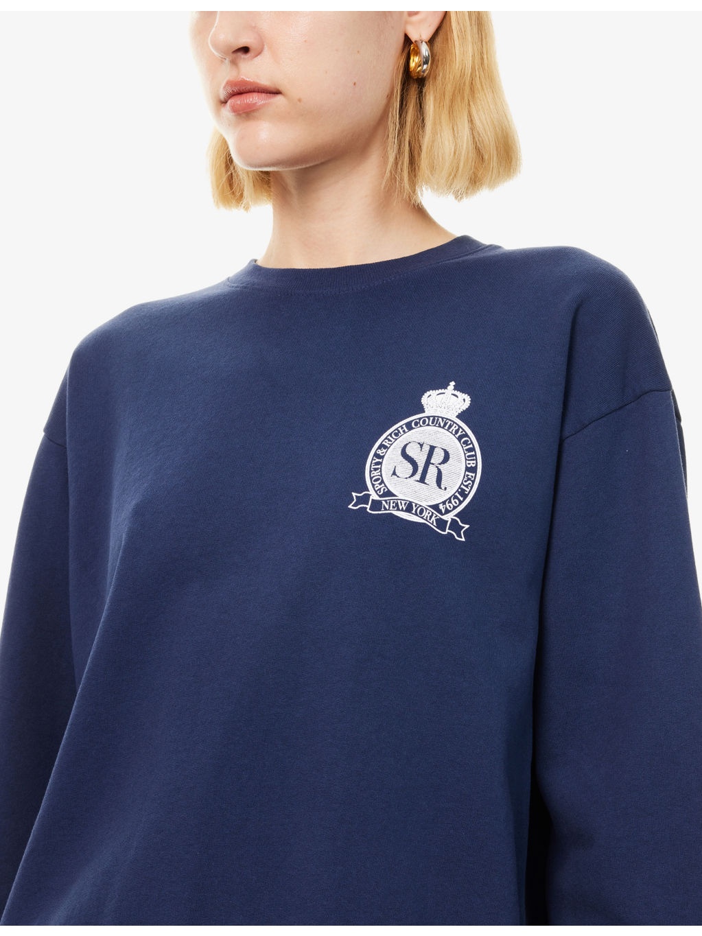 Royal Club Crewneck Cotton-Jersey Sweatshirt - 5