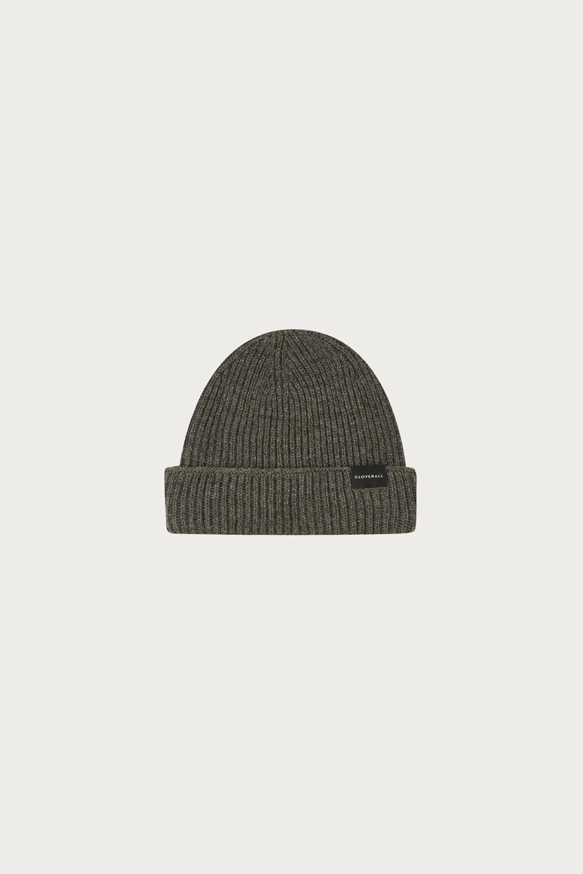 Ribbed Merino Beanie - Grey - 1