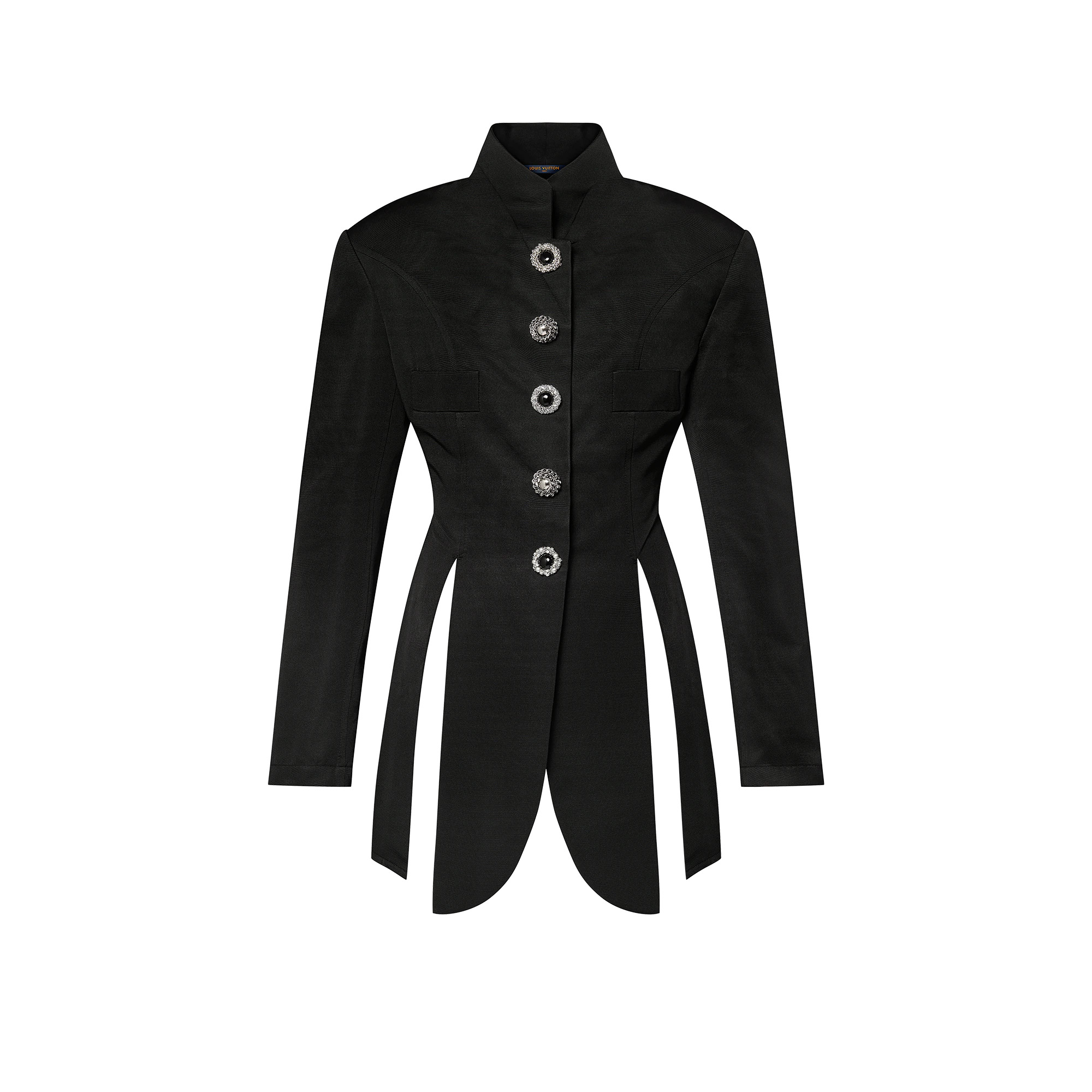 Jewel Button Frock Jacket - 1