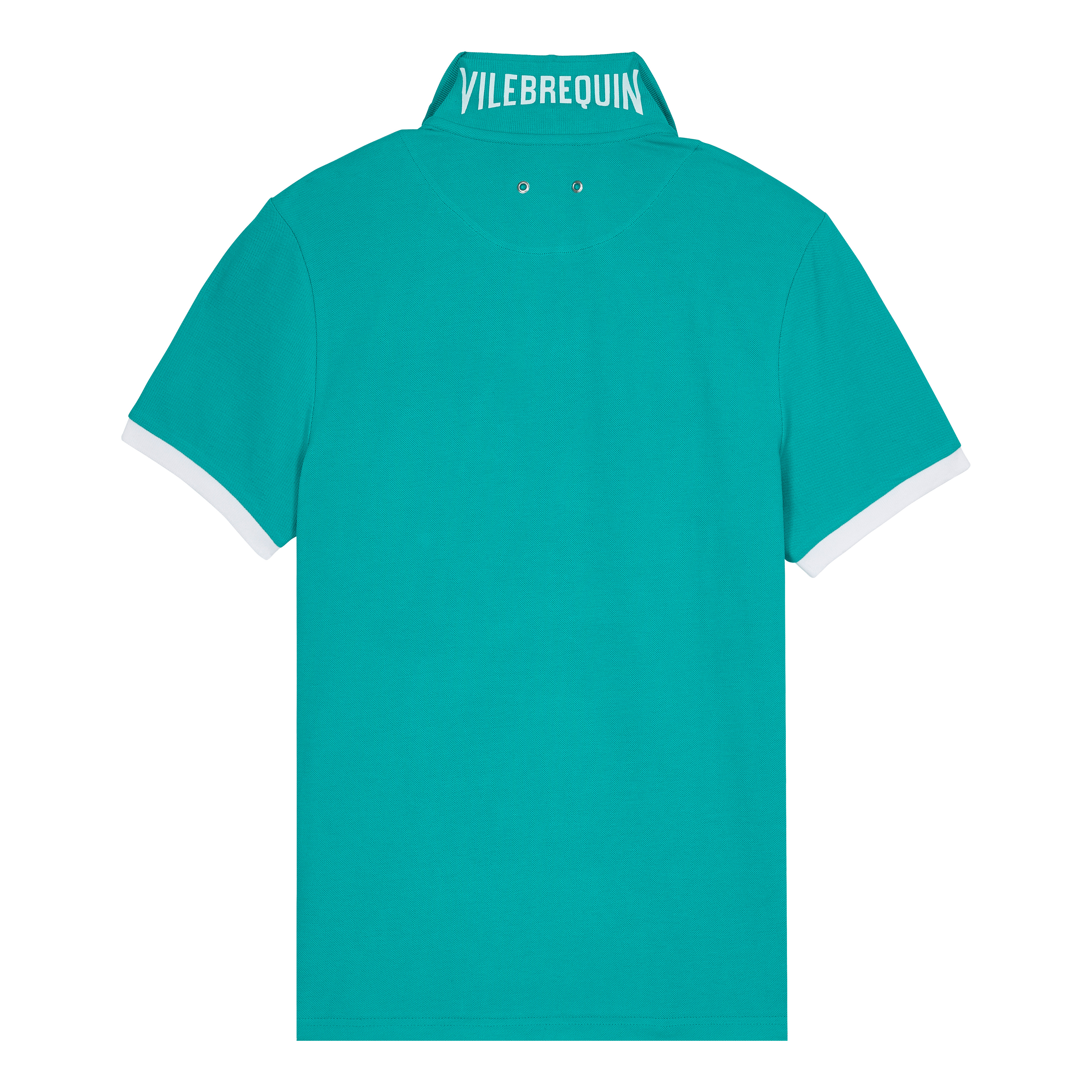 Men Cotton Pique Polo Shirt Solid - 2
