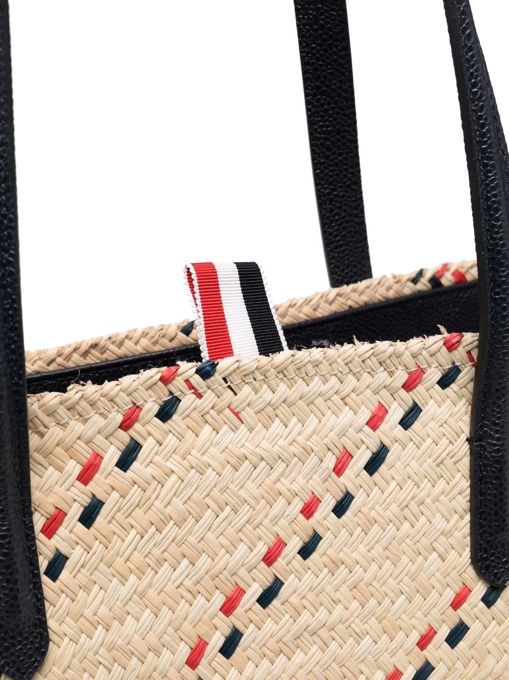 RWB stripe-embroidered tote bag - 4