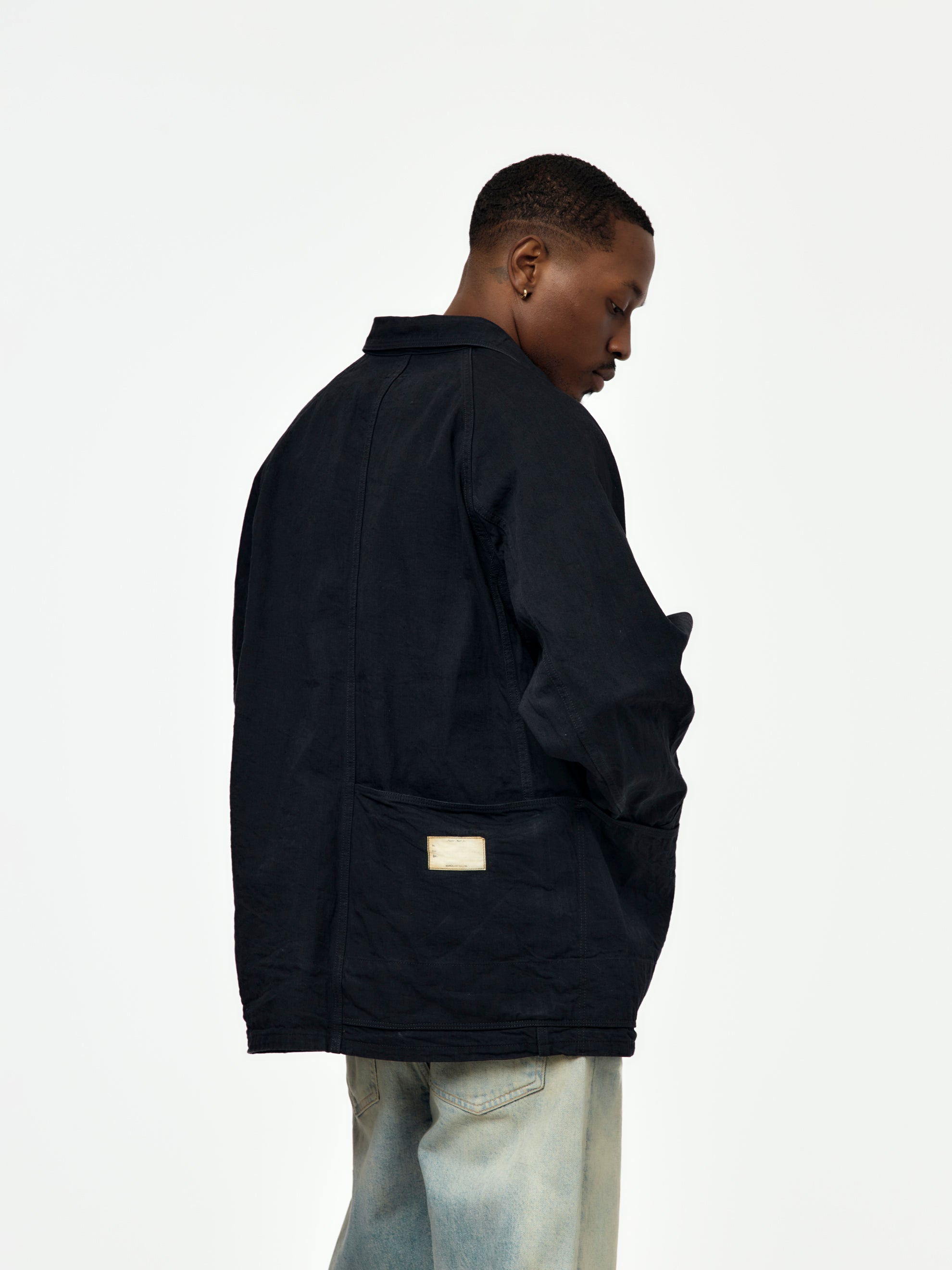 10OZ BLKXBLK DENIM CACTUS COVERALL - 3