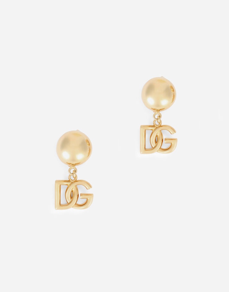 Clip-on earrings with DG logo - 1