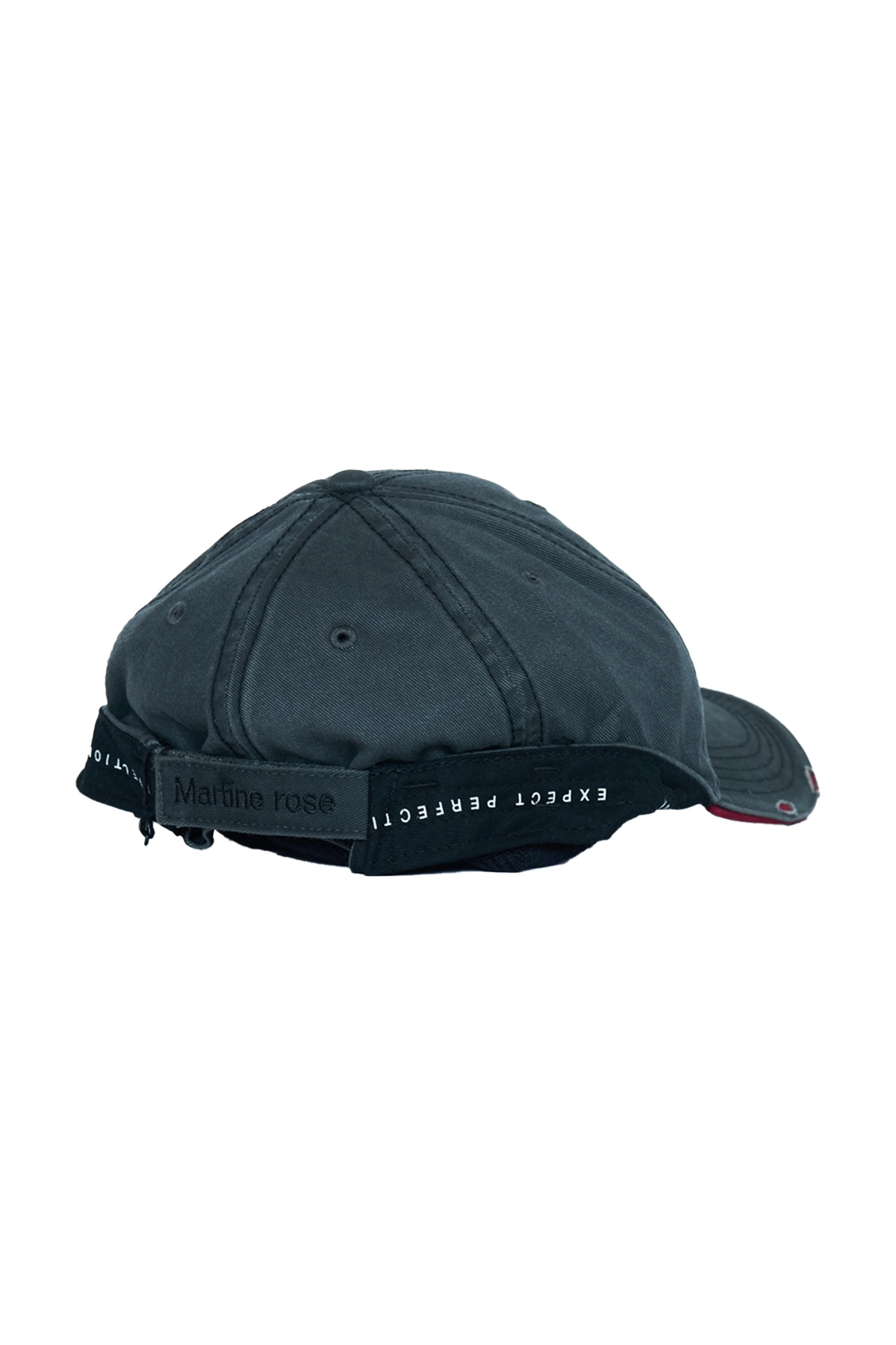 Martine Rose Logo Roll Back Cap Grey - 3