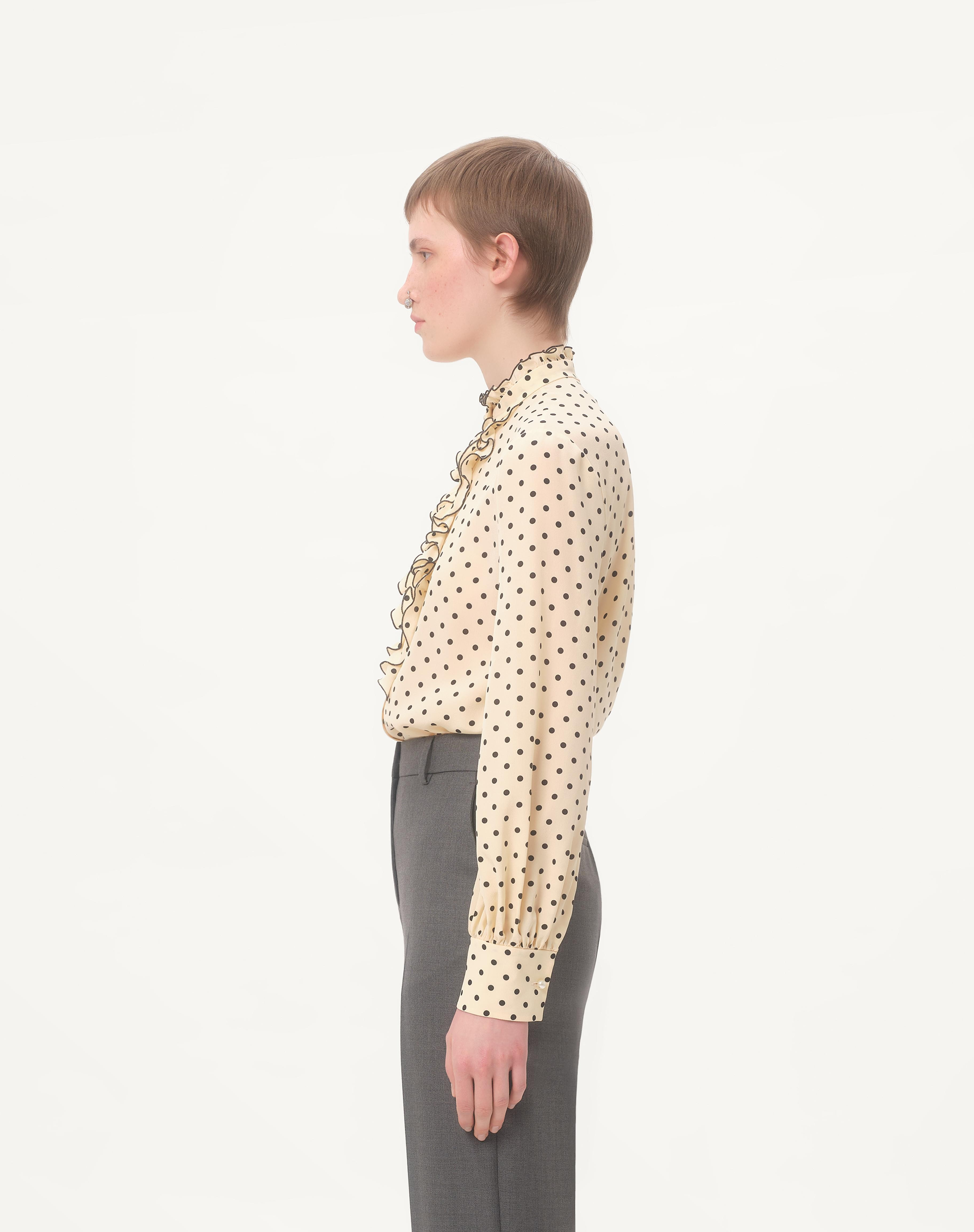 CREPE DE CHINE SHIRT WITH PLUSDEPOIS PRINT - 6