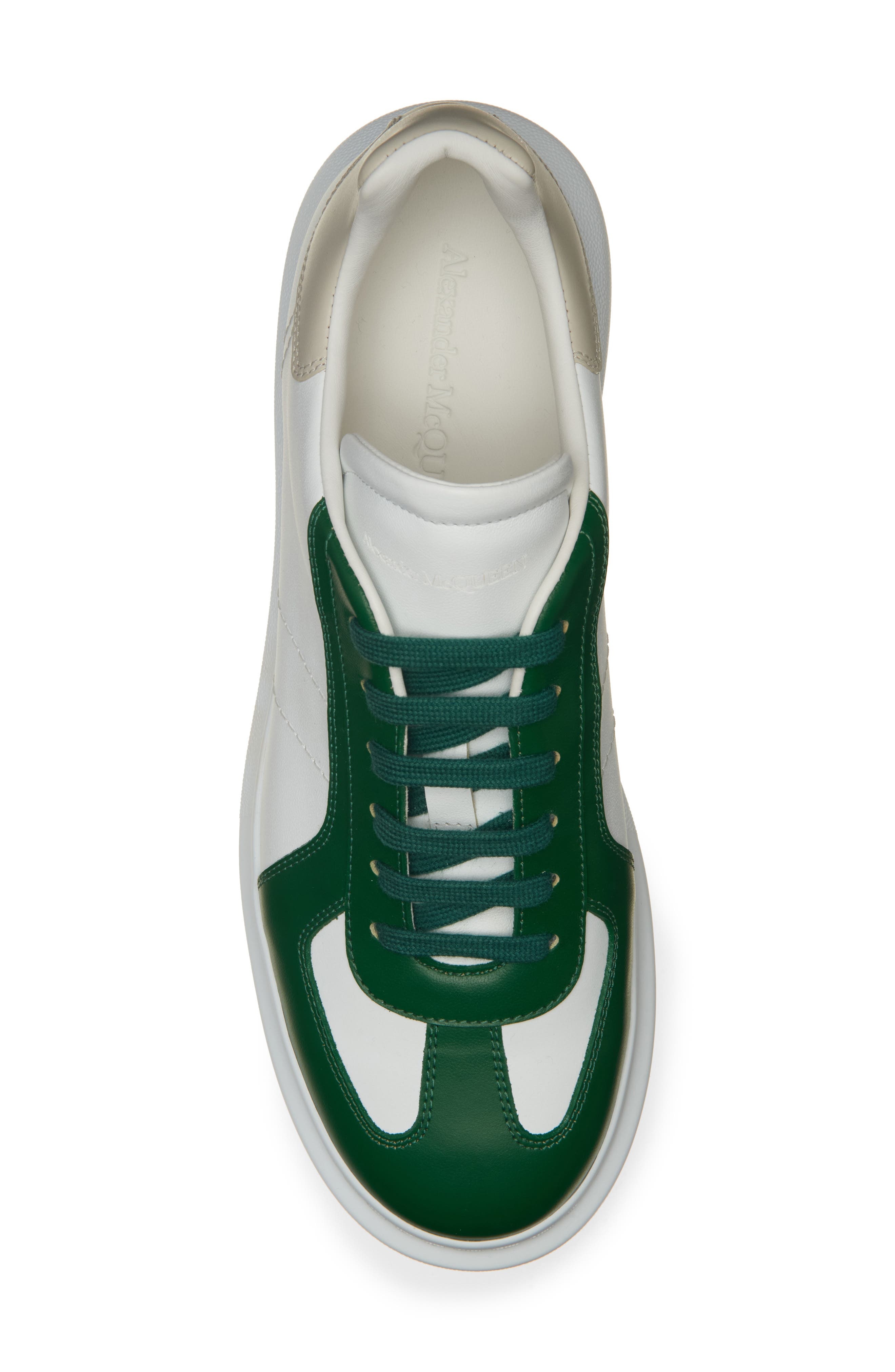 McQueen Retro Sneaker in White/green at Nordstrom - 5