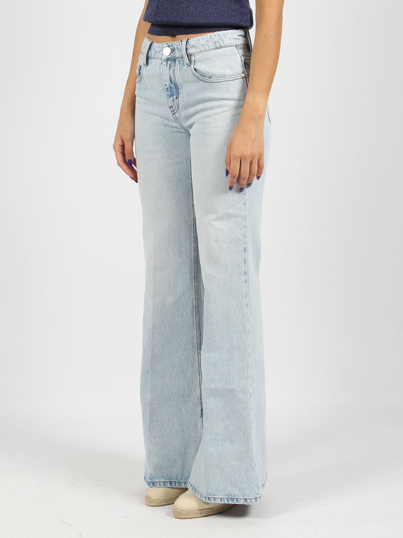 Slitted flare fit jeans - 3