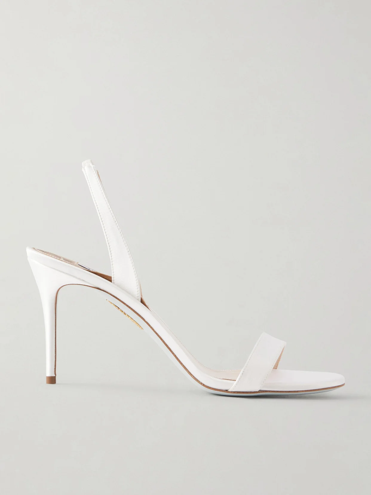 So Nude 85 Satin Slingback Sandals - 1