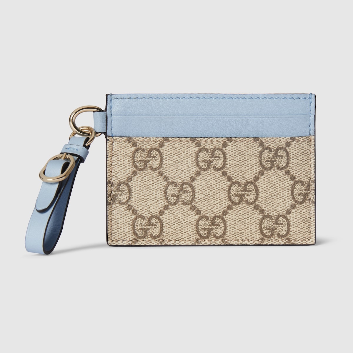 GG Emblem card case with strap - 1