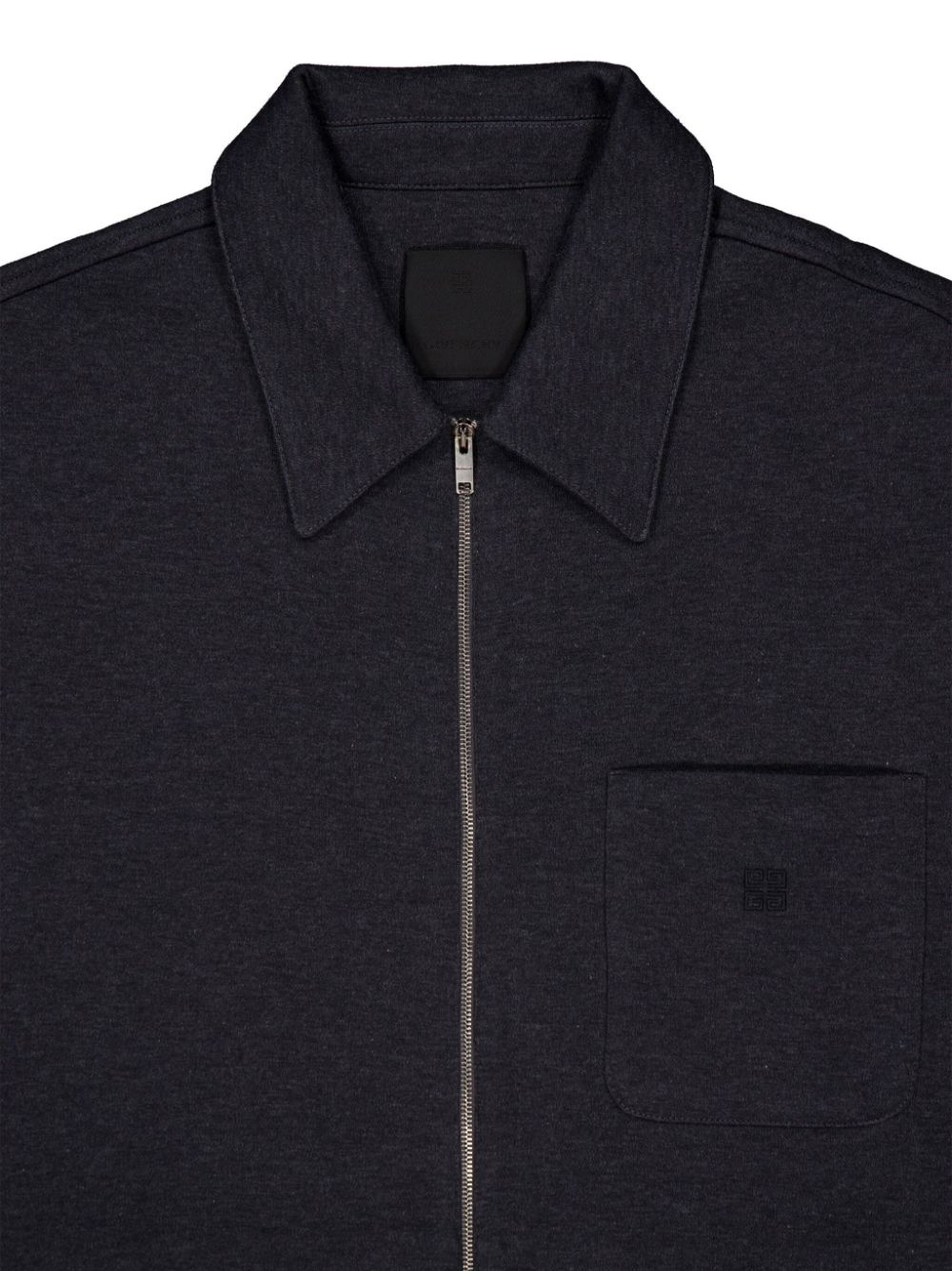 zipped tailored cotton shirt - 3