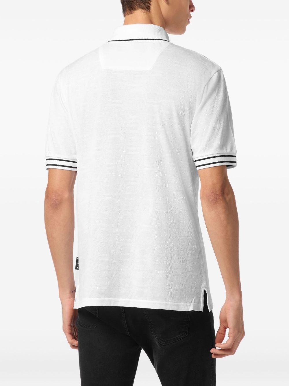 logo-plaque polo shirt - 4