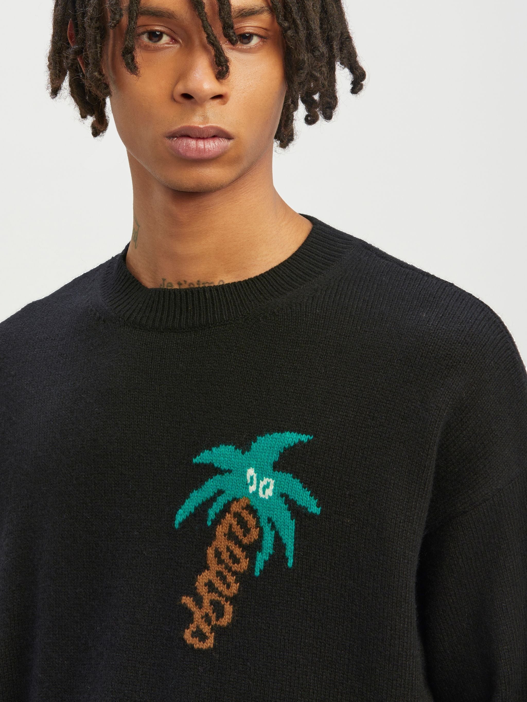 Sketchy Intarsia Sweater - 6