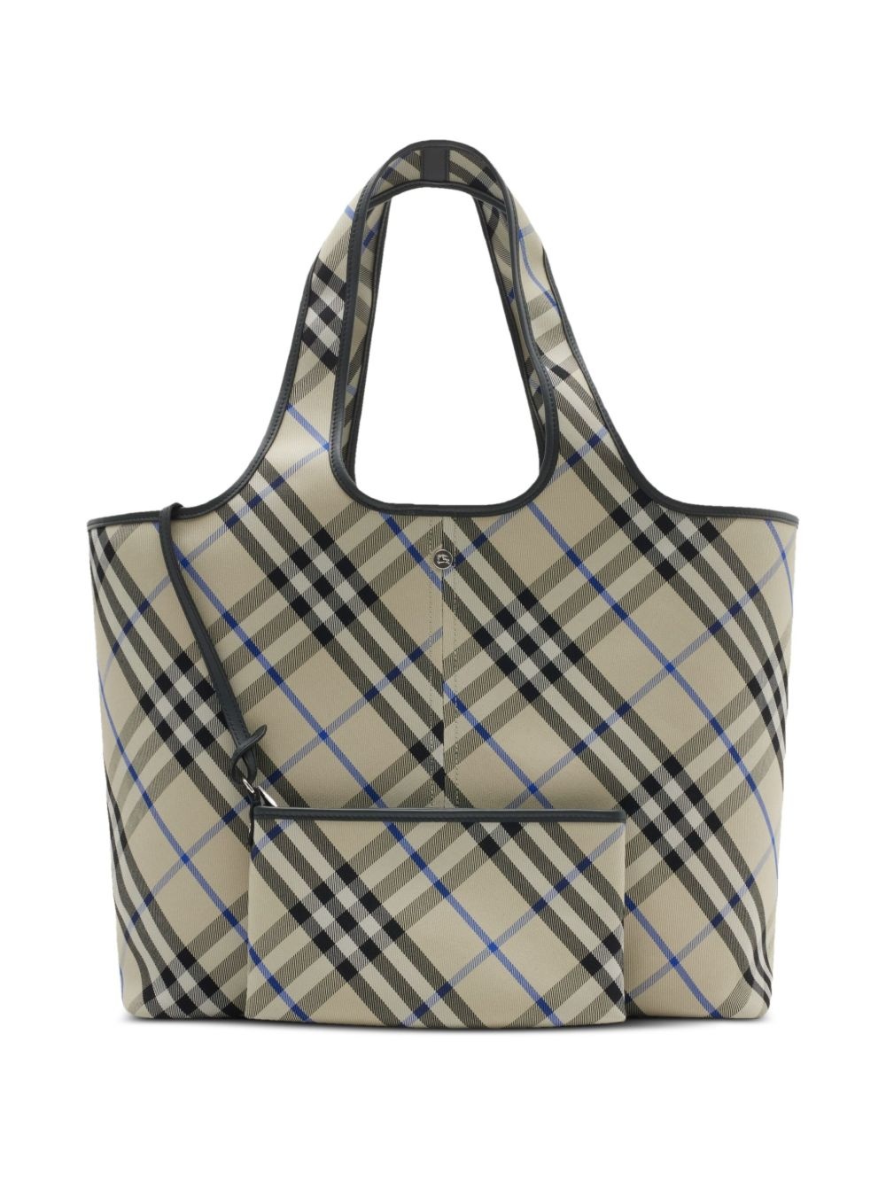 medium Check tote bag - 4