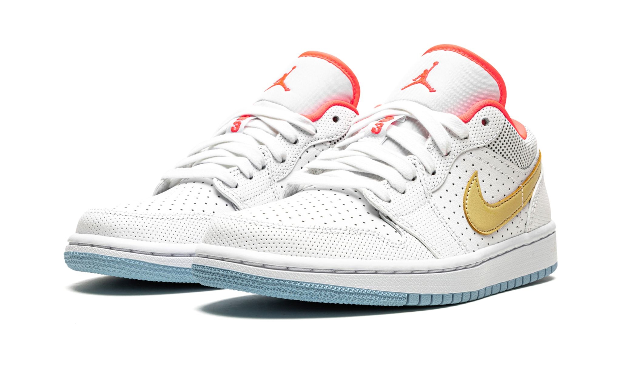 WMNS Air Jordan 1 Low SE "White / Sesame / Flash Crimson" - 2