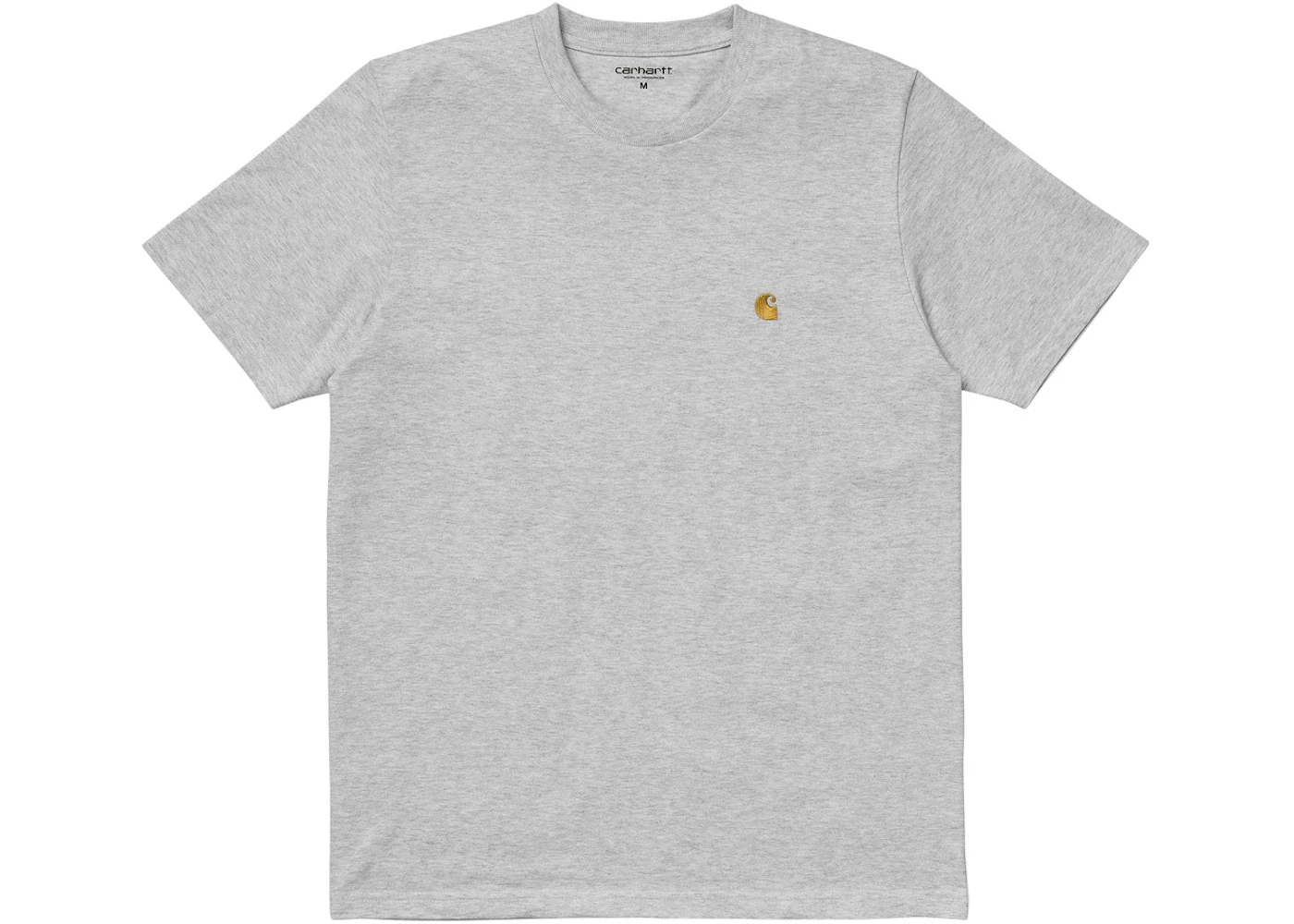 Carhartt WIP S/S Chase T-Shirt Ash Heather/Gold - 1