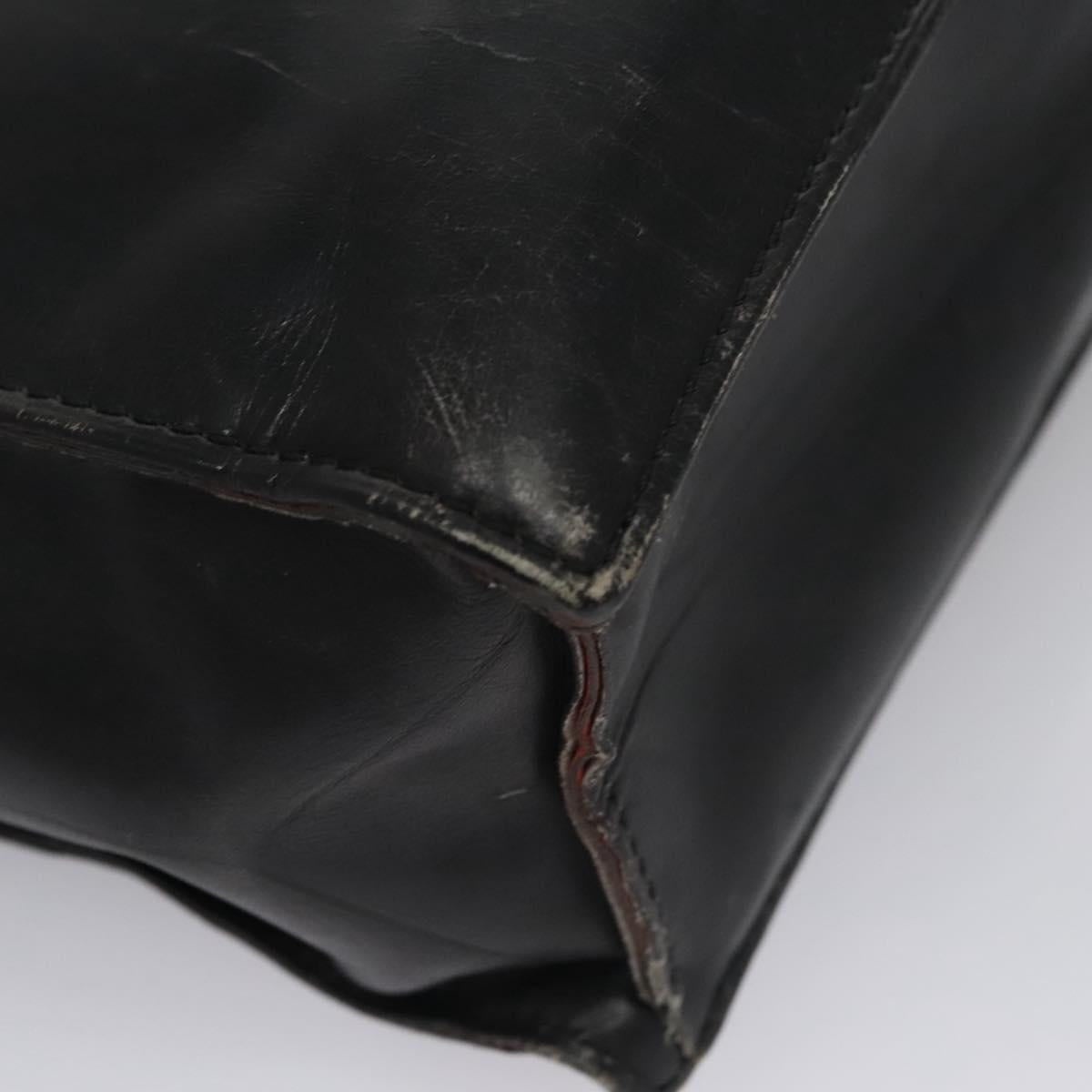 CELINE Hand Bag Leather Black - 15