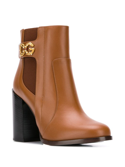 Dolce & Gabbana DG motif ankle boots outlook