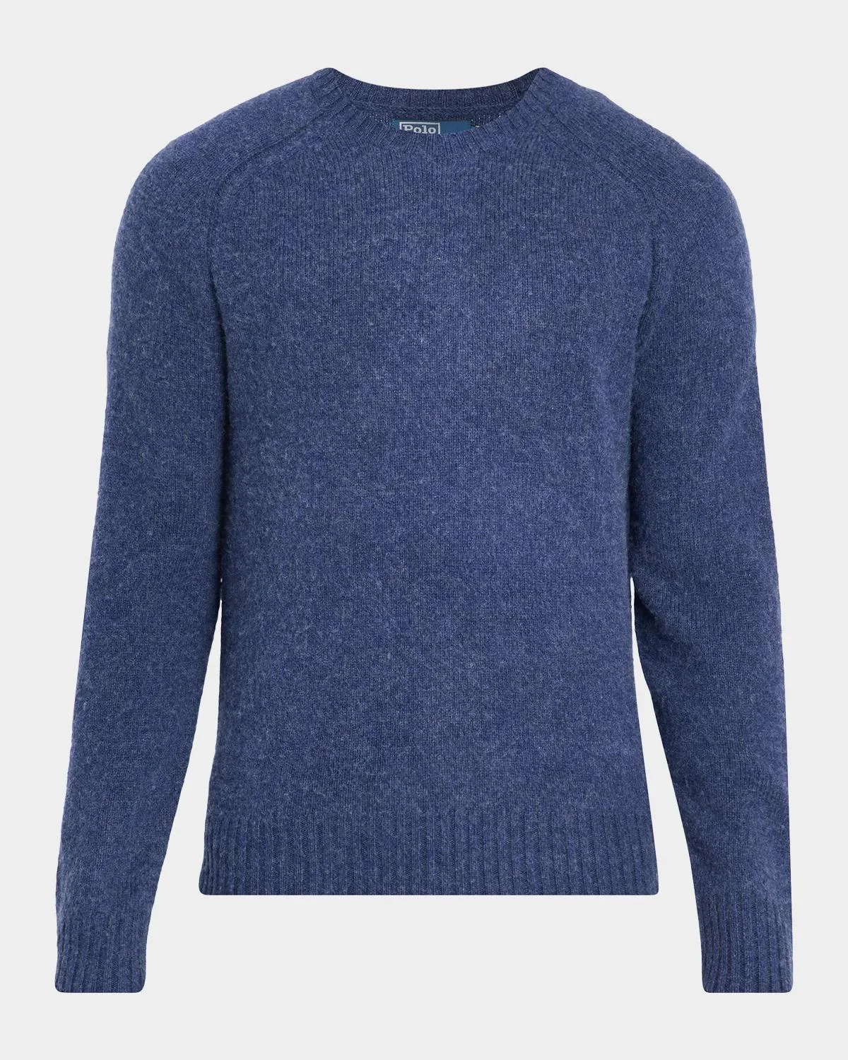 Men's Wool and Cashmere Elbow-Patch Crewneck Sweater - 1